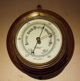 English Brass Cased Ships Clock