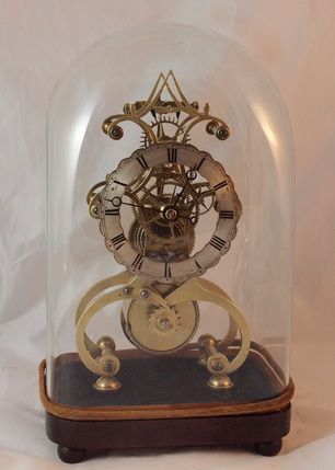 Fine Quality English Fusee Skeleton Clock