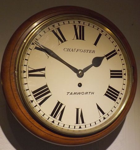 English Fusee Dial Clock Foster Tamworth