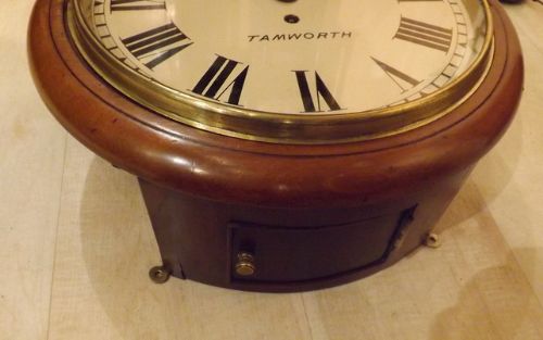 fig 1. English Fusee Dial Clock Foster Tamworth