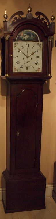 Barber of Yarmouth Moving Swan Longcase Clock