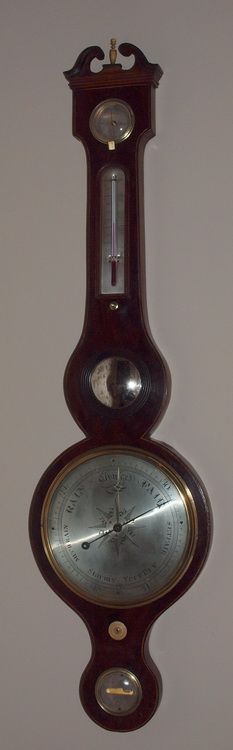 Mahogany Mercury Barometer by Pini of London