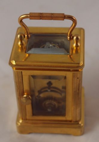 fig 1. Miniature French carriage clock