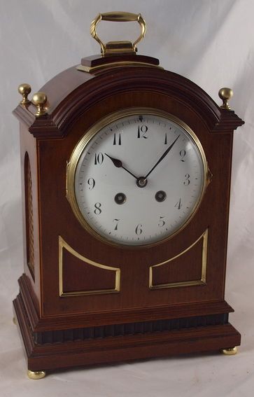 Georgian Style Edwardian Mahogany Mantel Clock