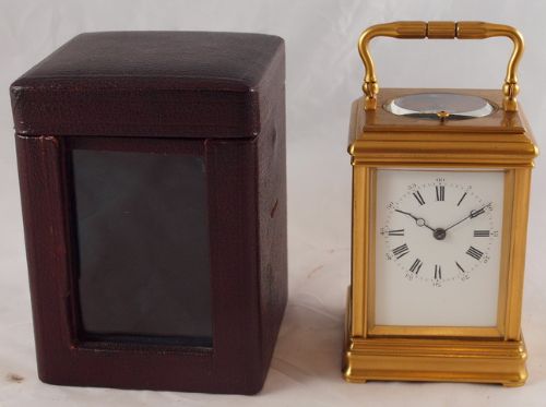 Drocourt Strike Repeat 1 Piece Gorge Case Carriage Clock