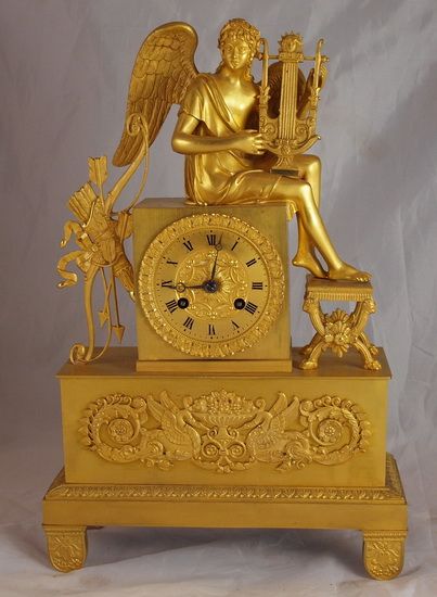 Charles X Period French Gilt Ormolu Mantel Clock