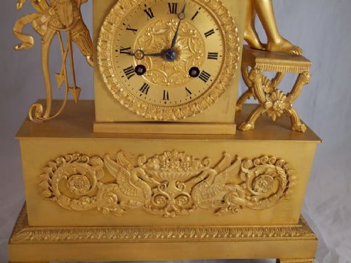 fig 1. Charles X period French gilt ormolu mantel clock