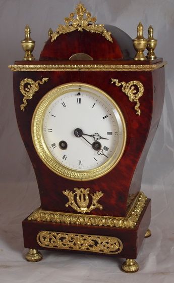 French Tortoishell Mantel Clock