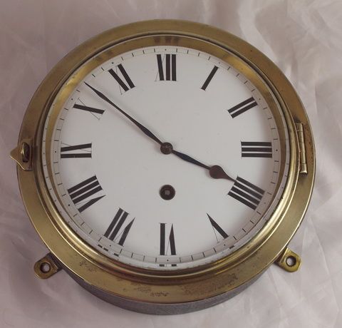 Ships Clock Enamel Dial