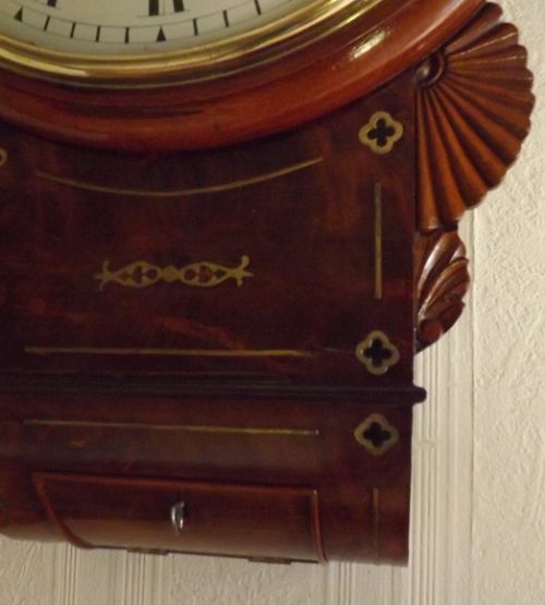 fig 1. fine quality convex dropdial wall clock.