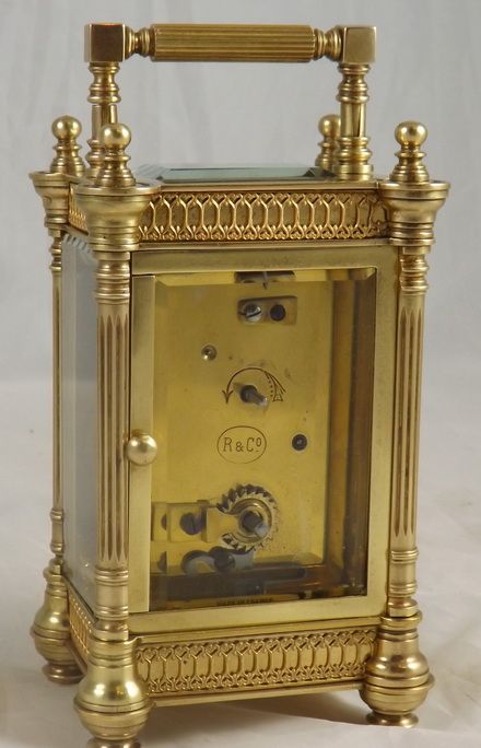 fig 1. A decorative cased French carriage clock.