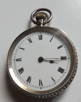 Ladies Silver Pocket Watch