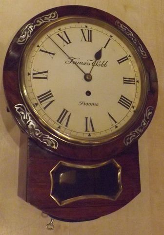 Rarer 9" Dropdial Fusee Wall Clock