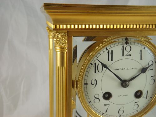 fig 1. A good quality four glass mantel clock