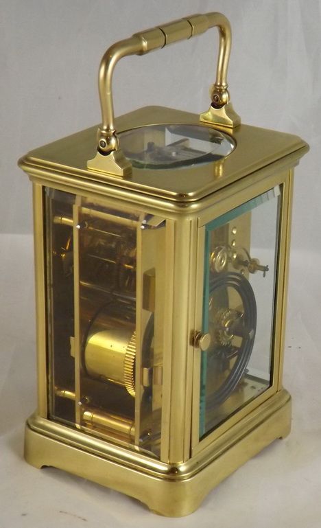 fig 1. A quality striking carriage clock by Henri Jacot