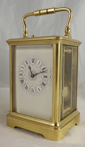 A Good Quality French Strike Repeat Carriage Clock by Sj Rety