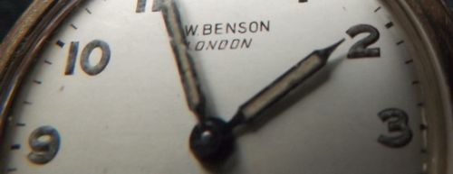 fig 1. Vintage 9 ct gold wristwatch by JW Benson