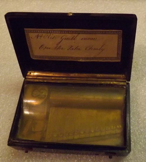 A Victorian Swiss Miniature Musical Box.