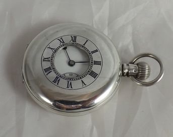 A Silver Half Hunter Pocket Watch