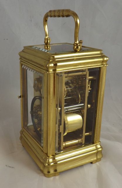 fig 1. A fine quality gorge case carriage clock
