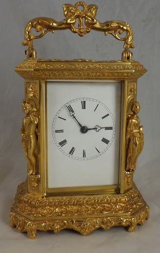 A Fine Quality Early French Carriage Clock by Henri a Paris