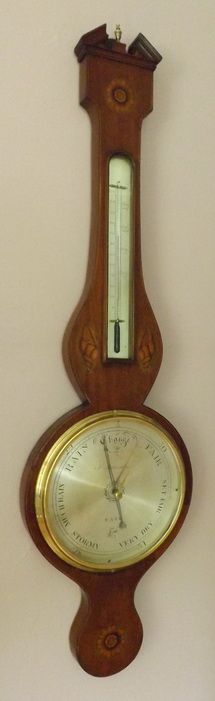 A Georgian Mahogany Mercury Barometer