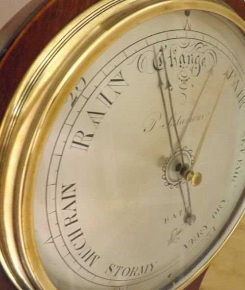 fig 1. A Georgian mahogany mercury barometer
