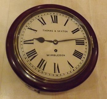 A Rarer Small 10" Dial Fusee Wall Clock