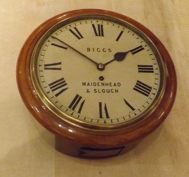 An English Fusee Dial Clock by Biggs of Maidenhead