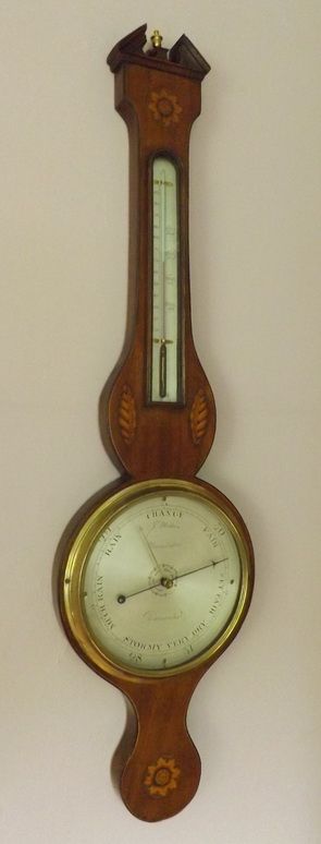 A Georgian Mahogany Mercury Barometer