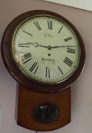 A Fusee Dropdial Wall Clock by Pass of Smethwick