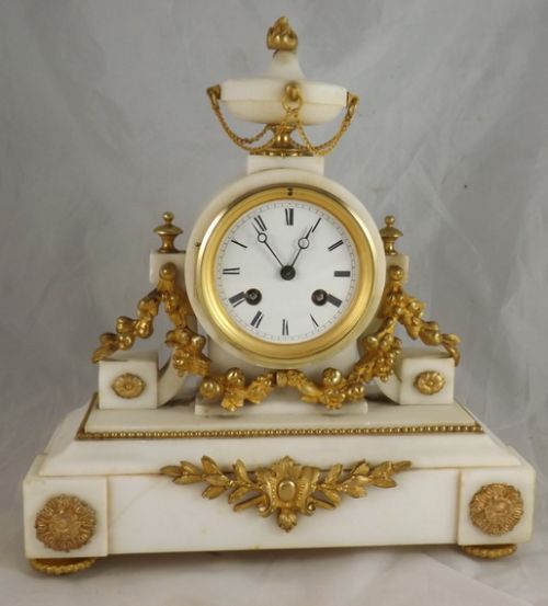 A French Marble Mantel Clock