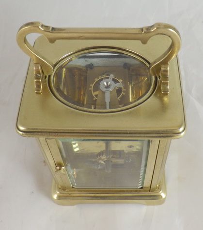 fig 1. French enamel sided carriage clock