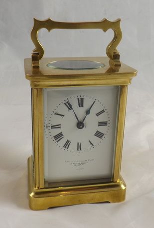 French Carriage Clock by Goldsmiths & Silversmiths