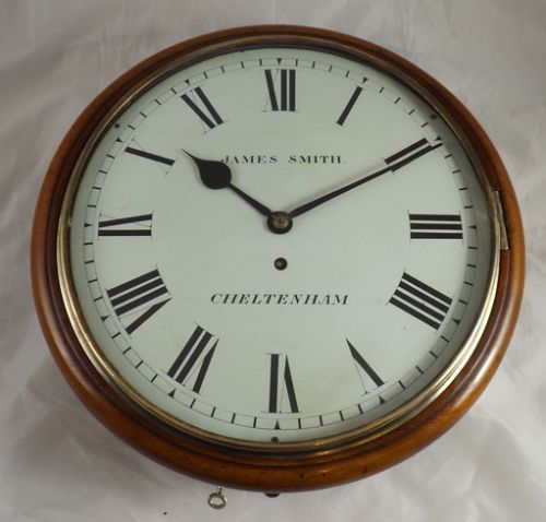 English Fusee Dial Clock Smith Cheltenham