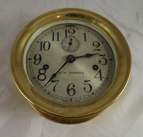 Brass Ships Clock by Seth Thomas USA