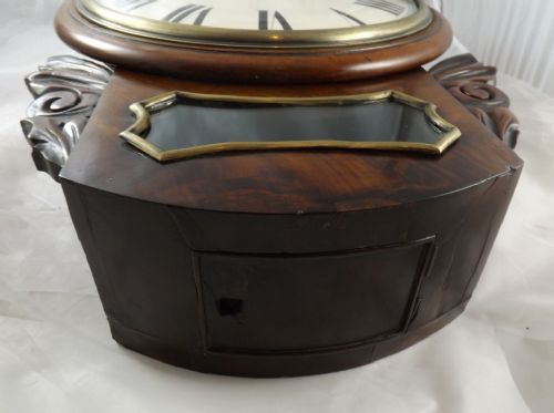 fig 1. English Fusee Dropdial Wall Clock