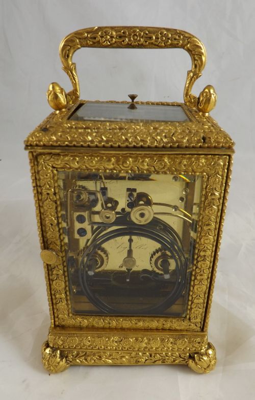 fig 1. Early Carriage Clock by Baschet Baullier