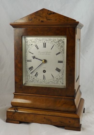 English Fusee Mantel Clock by Barraud & Lunds