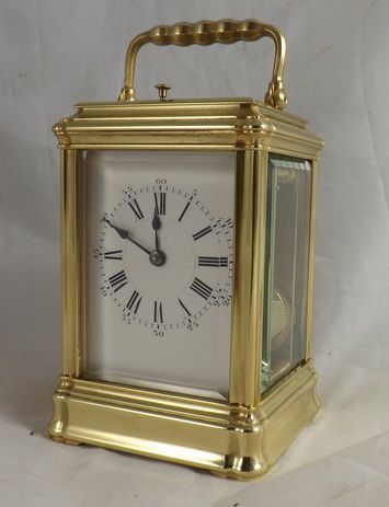 Small Gorge Case Carriage Clock by Henri Jacot