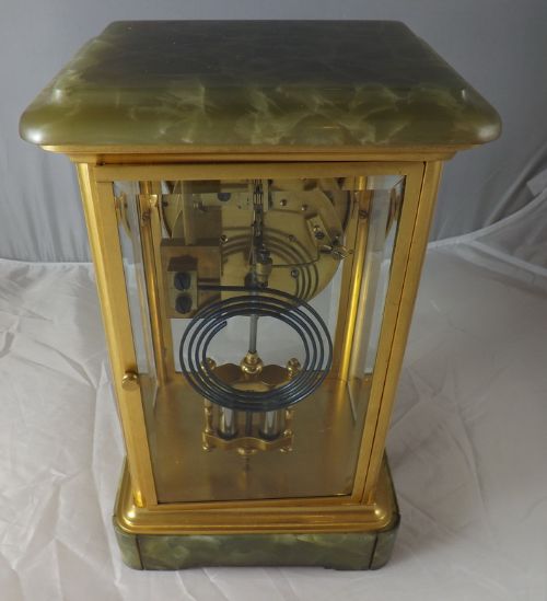 fig 1. Marble four Glass Mantel Clock by Japay Freres