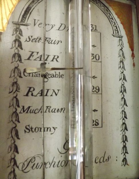 fig 2. Georgian Stick Barometer Punchion Leeds