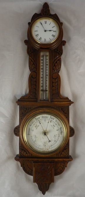 Clock and Barometer Combination