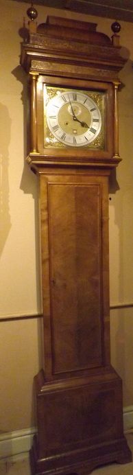 London Walnut Month Going Longcase Clock