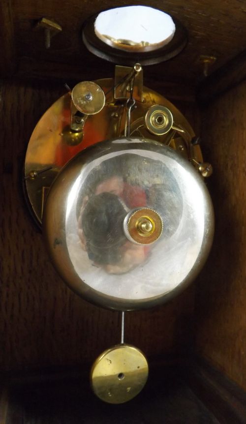 fig 1. Marquetry French Mantel Clock by Dupont