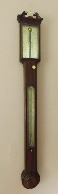 Georgian Stick Barometer Galli Edinburgh