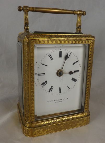 French Carriage Clock by Baskett, Paris
