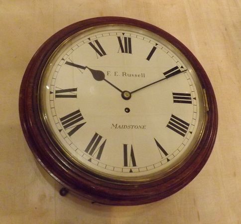 Russell of Maidstone 12" Fusee Dial Clock