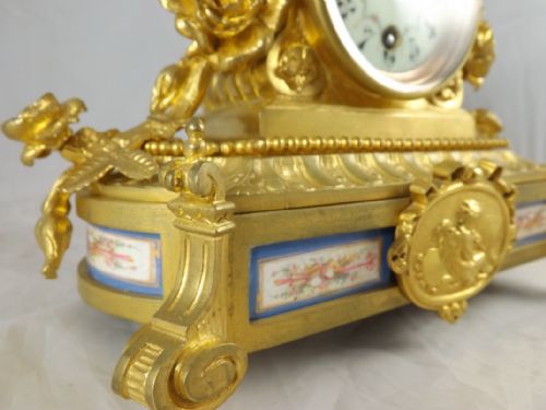 fig 1. French Gilded Mantel Clock