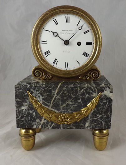 English Regency Fusee Mantel Clock